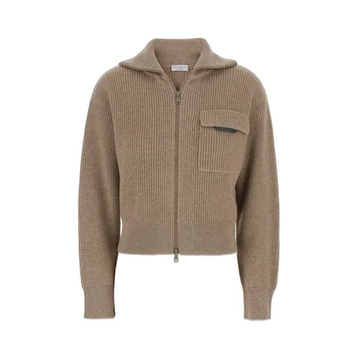 Long Sleeved Zip-Up Cardigan