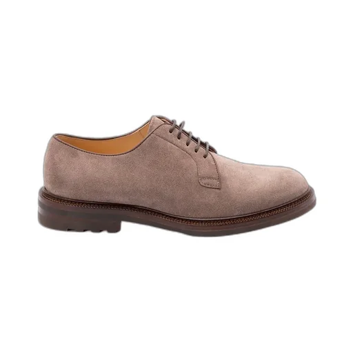 Suede Lace-Up Derby Shoes