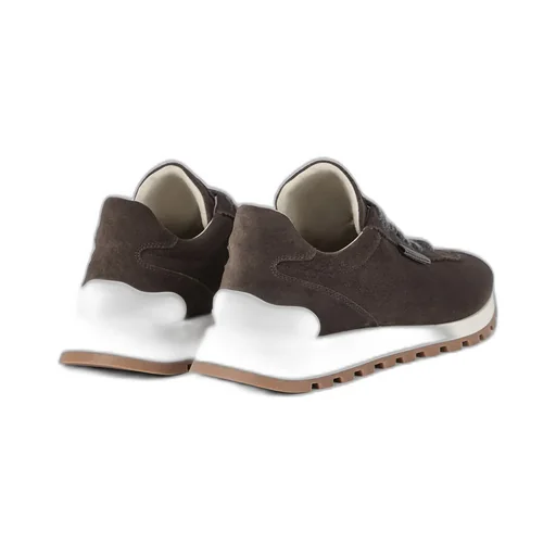 Round-Toe Lace-Up Trainers