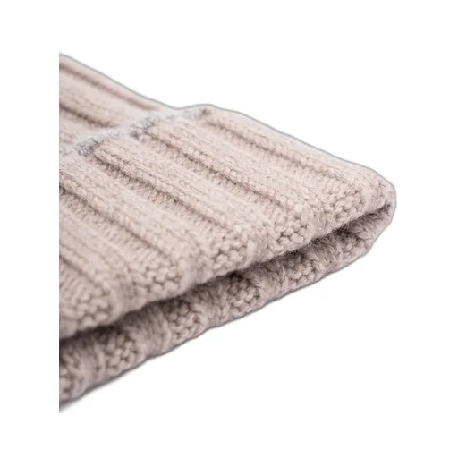 Turn-Up Brim Ribbed Beanie