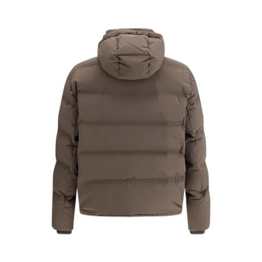 Zipped Hooded Down Jacket