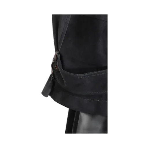 Suede Trench Coat