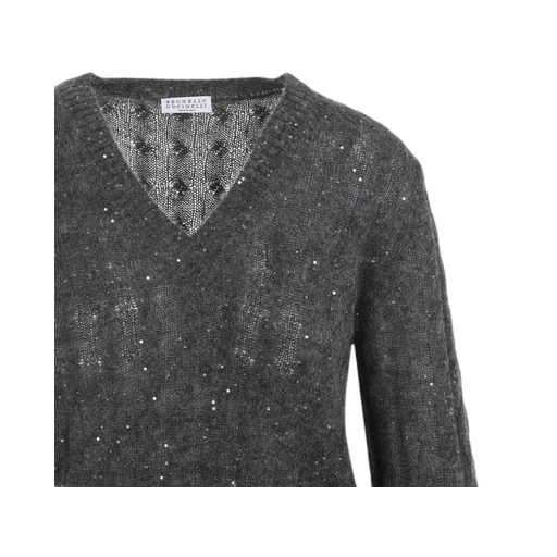 Embellished V-Neck Jumper