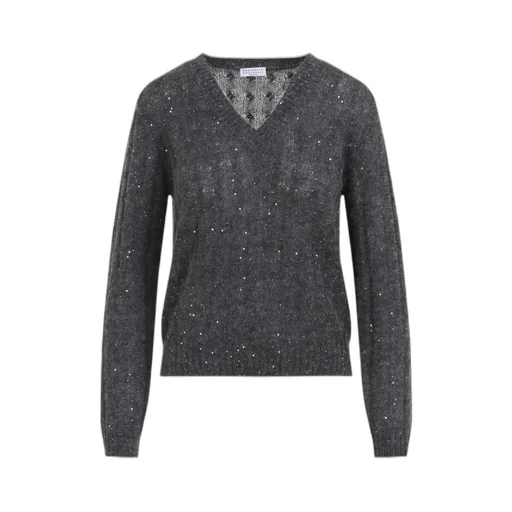 Embellished V-Neck Jumper