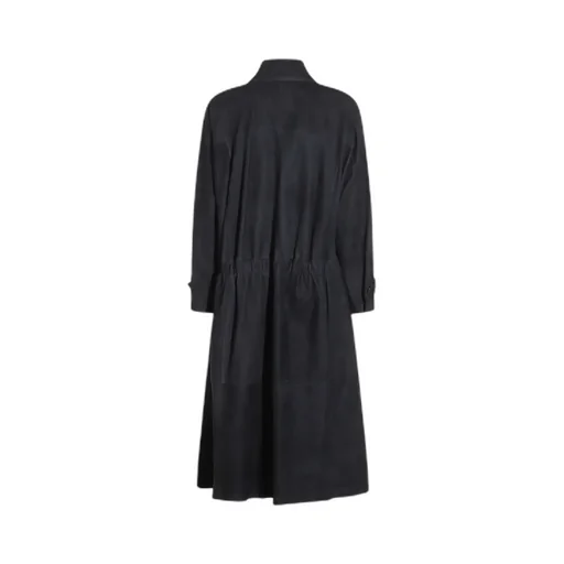 Suede Trench Coat