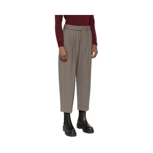 Belted Pleated Trousers