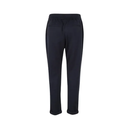 High-Waisted Drawstring Track Pants