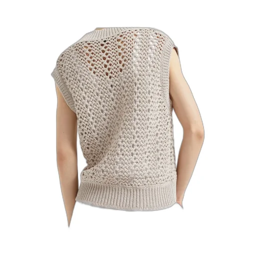 Sleeveless Open-Knit Top