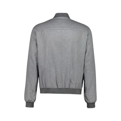 Zip-Up Long-Sleeved Bomber Jacket