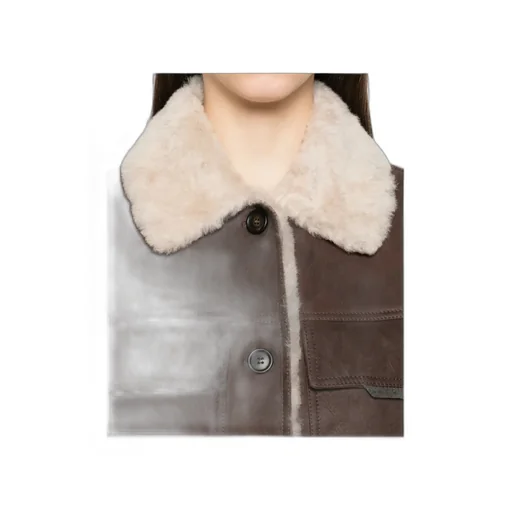 Buttoned Shearling Waistcoat