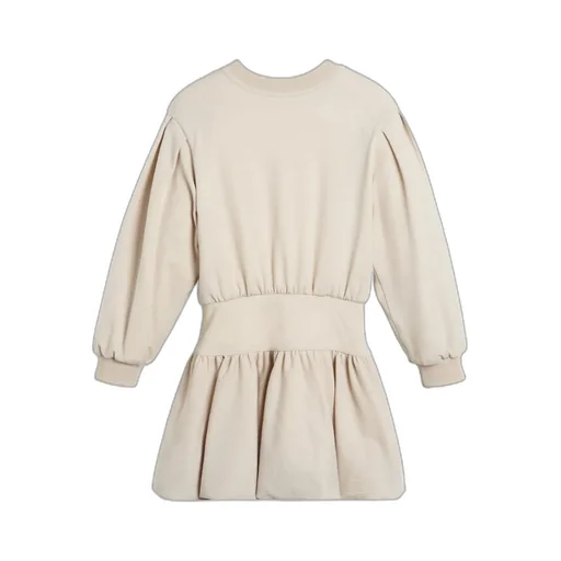 Floral-Appliqué Wool-Blend Dress