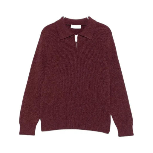 Ribbed Zip-Neck Jumper