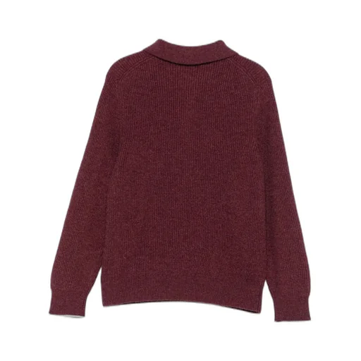 Ribbed Zip-Neck Jumper