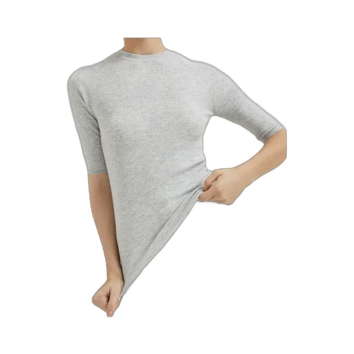 Crew Neck Short Sleeve Sweater