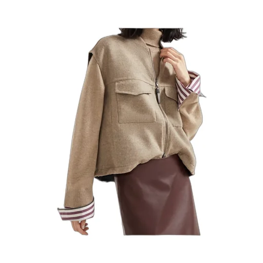 Shiny Zipped Pull Vest