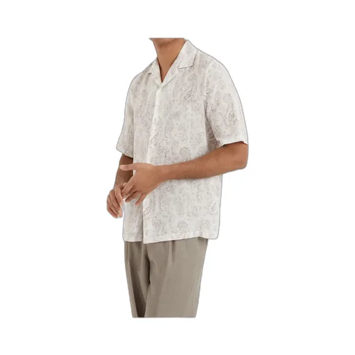Paisley-Print Linen Shirt