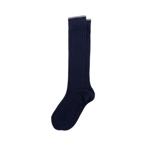 Ribbed Knee-High Socks