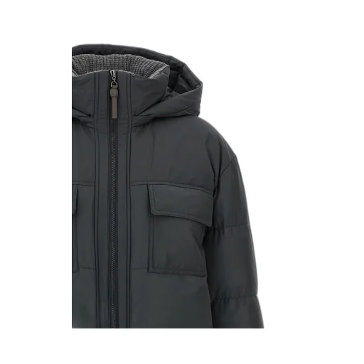 Knitted Neck Down Jacket