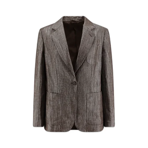 Lurex Buttoned Blazer