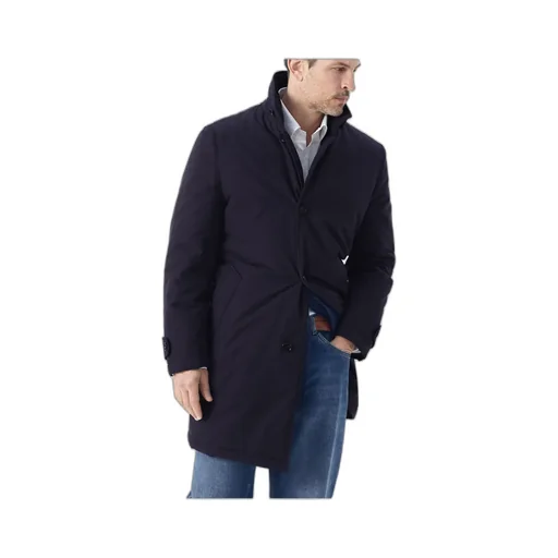 Single-Breasted Cotton-Blend Coat