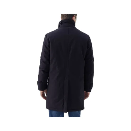 Single-Breasted Cotton-Blend Coat