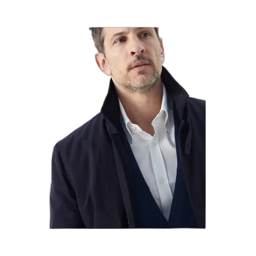 Single-Breasted Cotton-Blend Coat