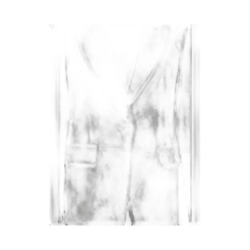 Single-Breasted Suede Leather Blazer