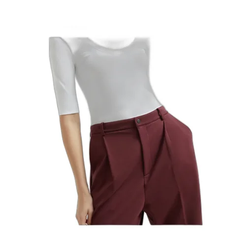 Pleat Cropped Pants