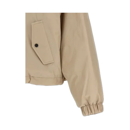 Buttoned Cropped Down Jacket