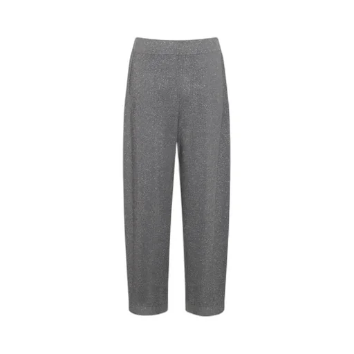 Elastic Waistband Ribbed Pants