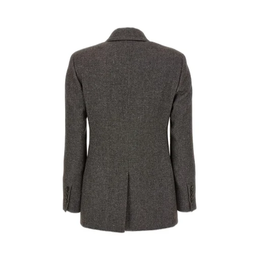 Double-Breasted Tweed Blazer