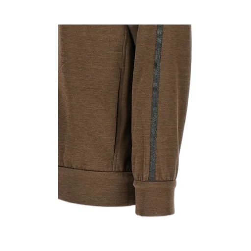 Zip-Up Long Sleeved Sweatshirt