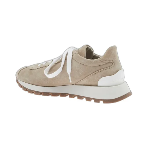 Round-Toe Lace-Up Trainers