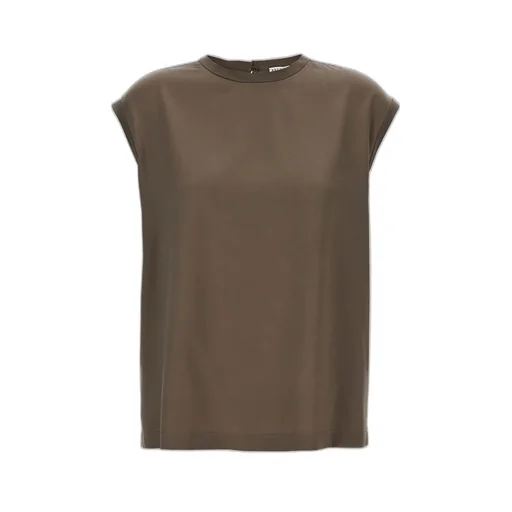 Stud-Embellished Sleeveless Top