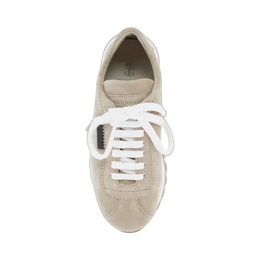 Round-Toe Lace-Up Trainers