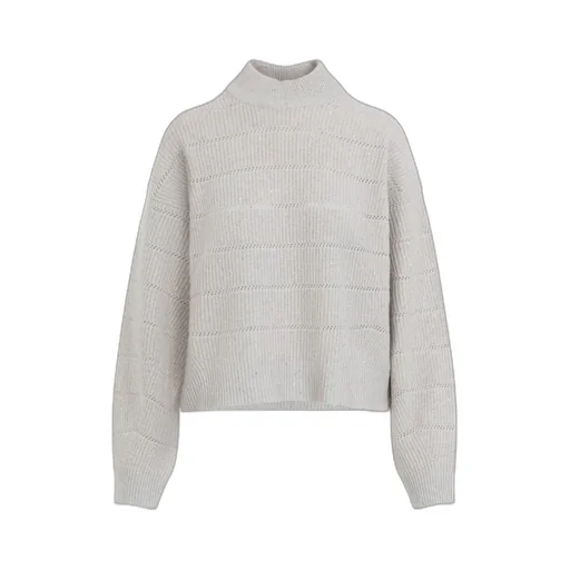 High-Neck Cropped Jumper