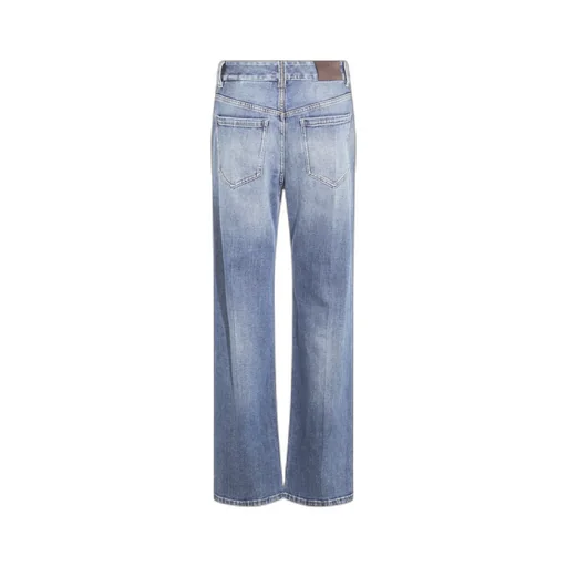Logo Patch Flared Leg Jeans