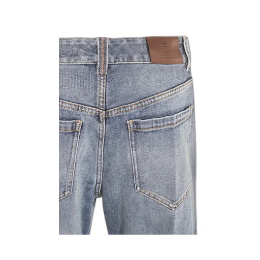 Logo Patch Flared Leg Jeans