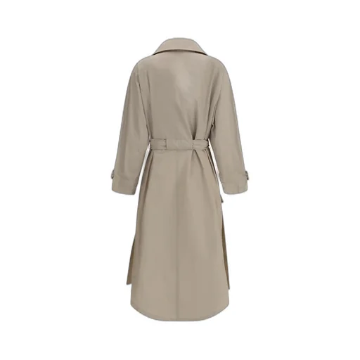 Belted Double-Breasted Trench Coat