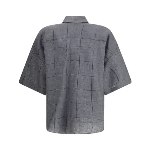 Short-Sleeved Checked Shirt