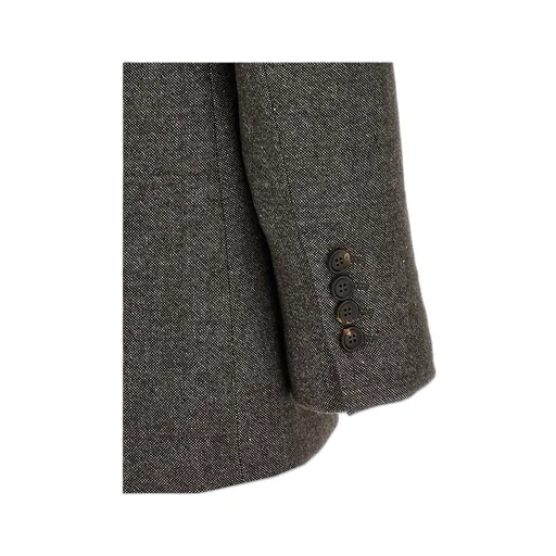 Double-Breasted Tweed Blazer