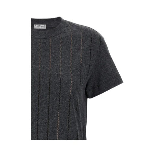 Micro Sequin Embellished T-Shirt