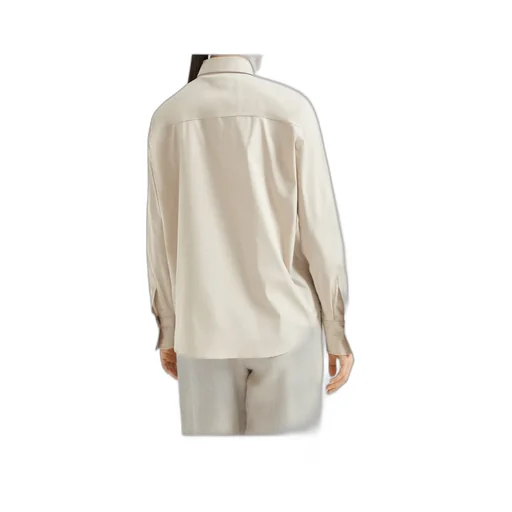Monili Chain Detailed Long-Sleeved Shirt