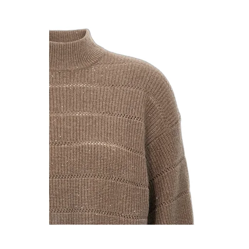 High-Neck Cropped Jumper