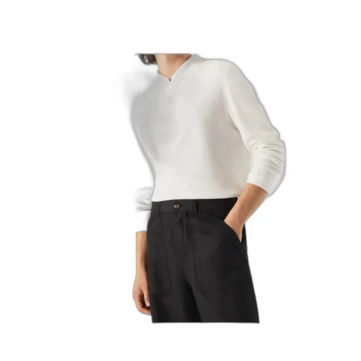 Long-Sleeved Henley T-Shirt