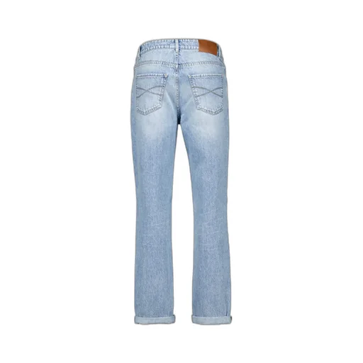 Logo-Stitched Tapered Jeans