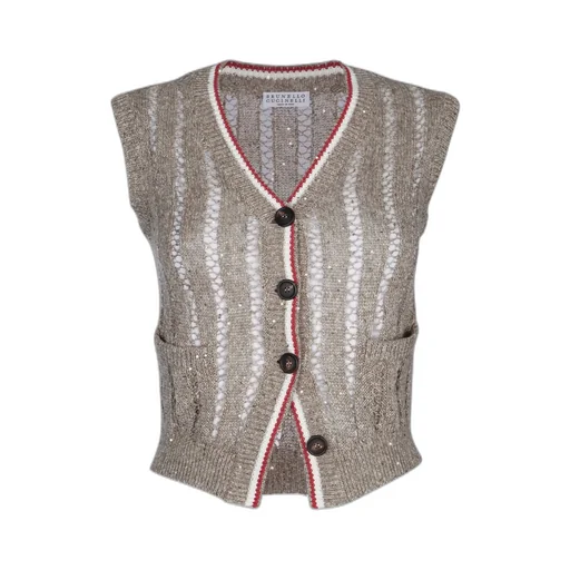 Knitted Buttoned Vest