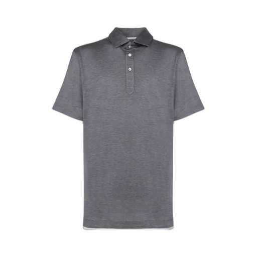 Contrast-Trim Short-Sleeved Polo Shirt