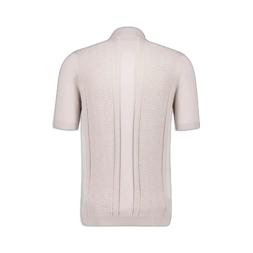 Short-Sleeved Knitted Polo Shirt