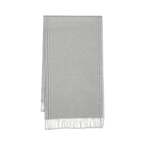 Striped Fringed Scarf
